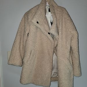 Faux Lamb winter coat Banana republic